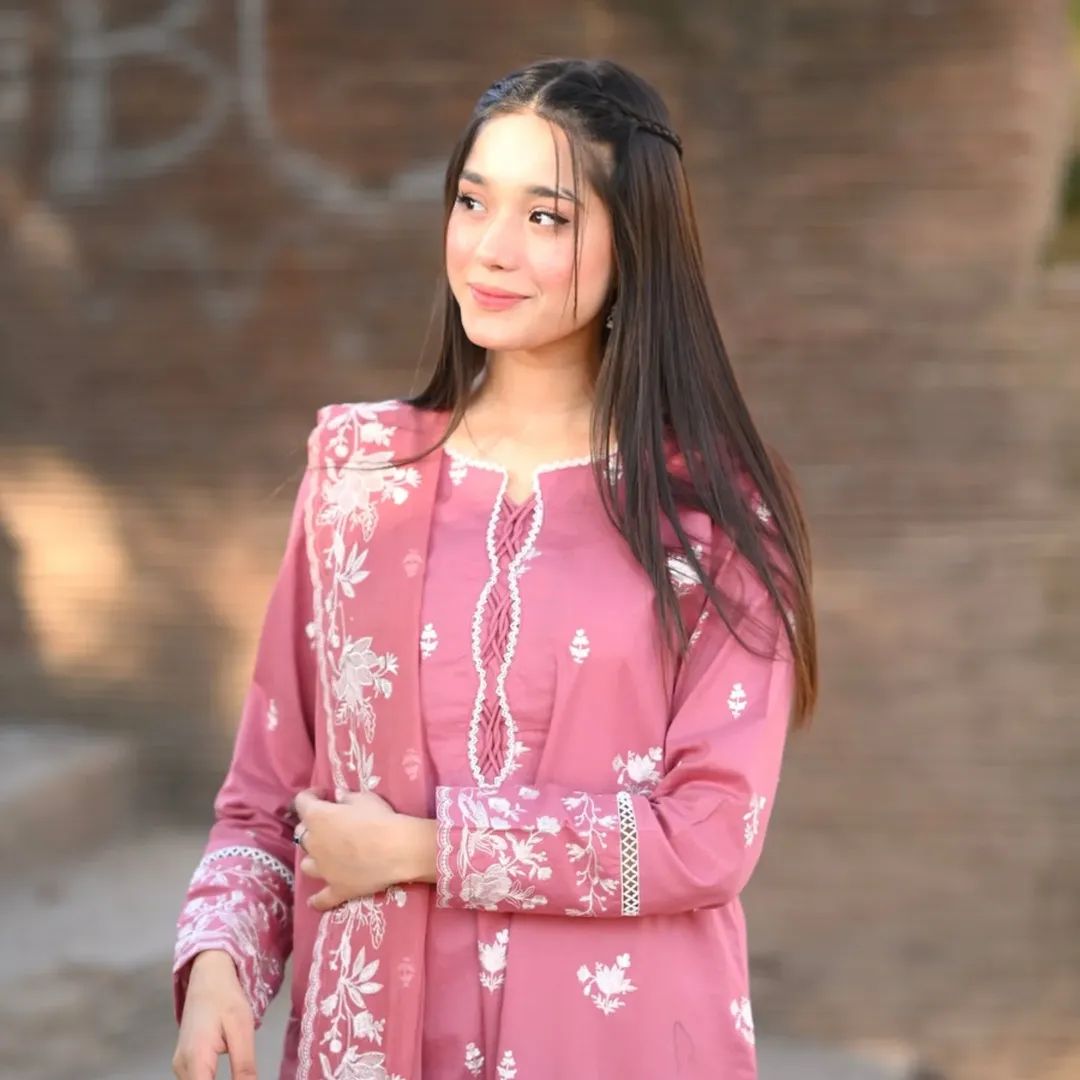 Blush 3pc Embroidered