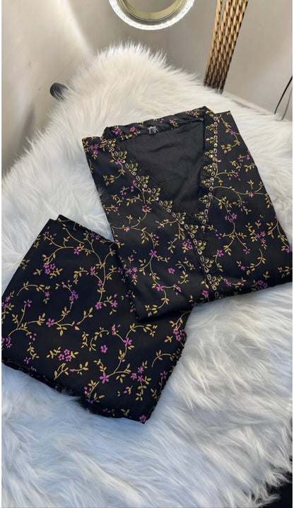 MIDNIGHT GOLD - 2PC PRINTED SET