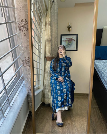 Winter stuff lelin Rangrez Long 2pc