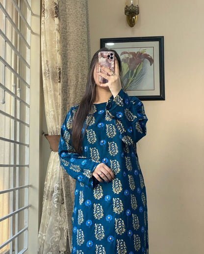 Winter stuff lelin Rangrez Long 2pc